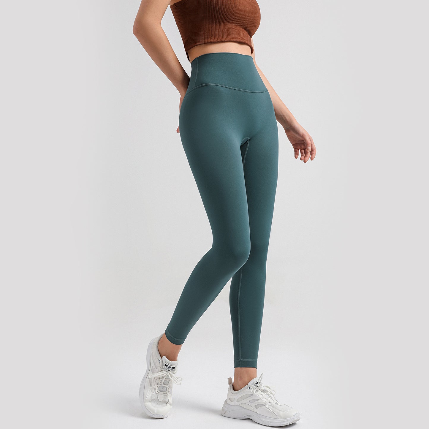 High-waisted Nude No Embarrassment Line Leggings