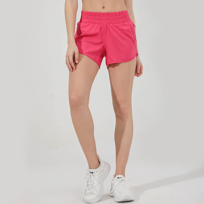 Double-layer Waisted Yoga Quick-drying Gym Shorts