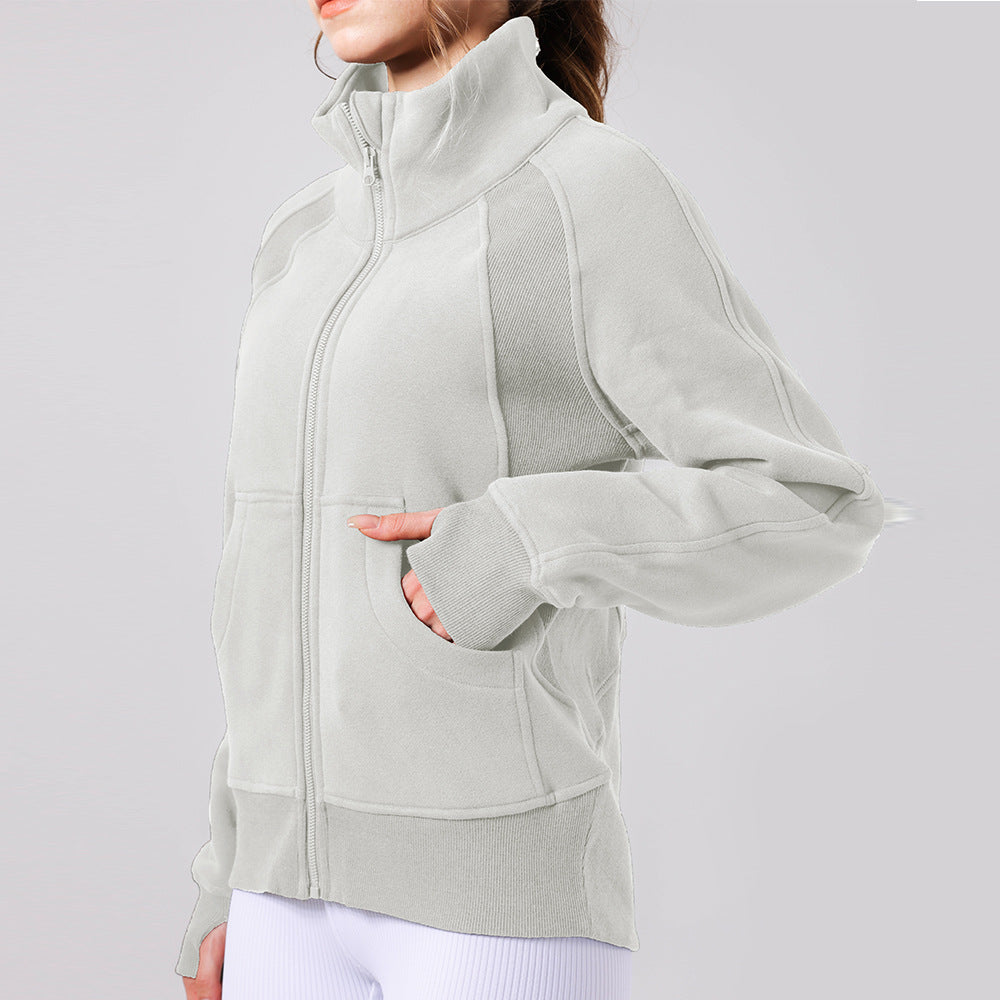 Long Sleeve Workout Suit Zipper Sports Jacket