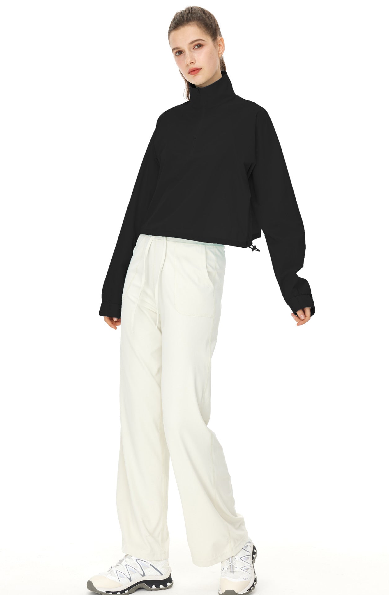 Stand Collar half Zipper Outdoor Casual Quick-drying Sunscreen Jacket