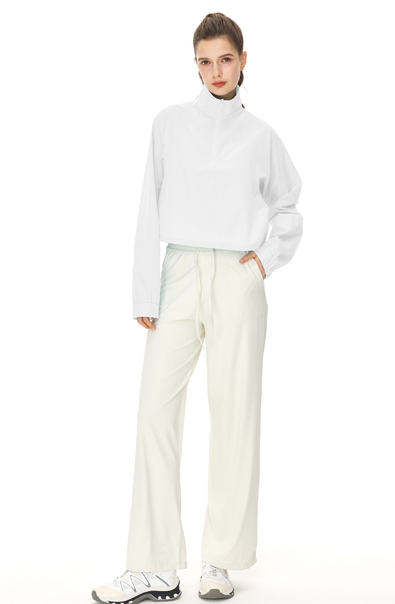 Stand Collar half Zipper Outdoor Casual Quick-drying Sunscreen Jacket