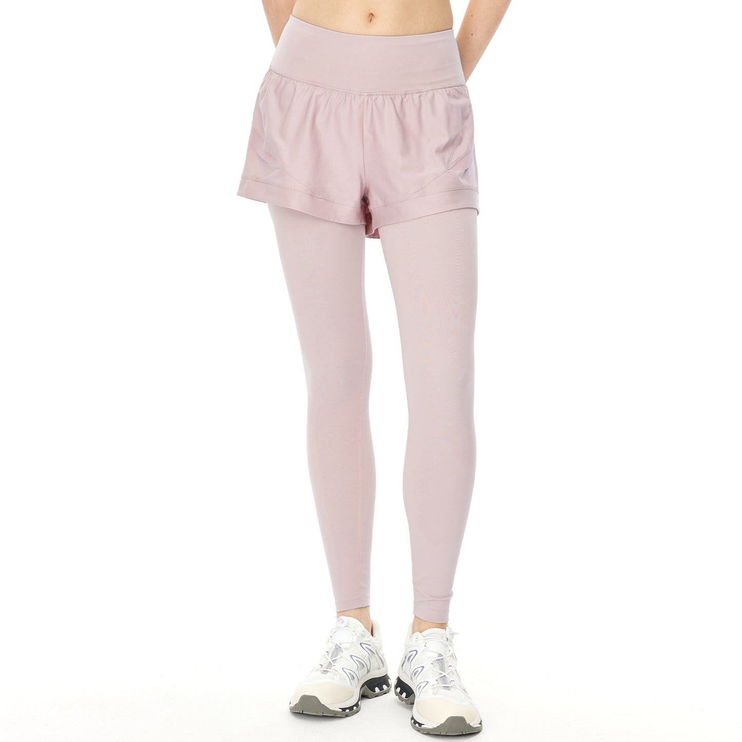 Nude Fake Two Yoga Legging Pants