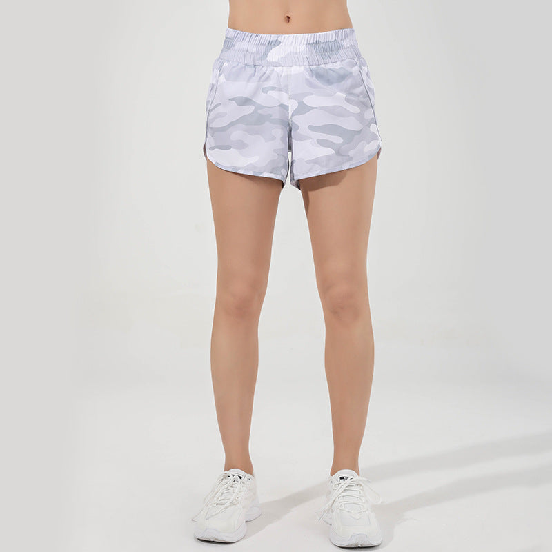Double-layer Waisted Yoga Quick-drying Gym Shorts