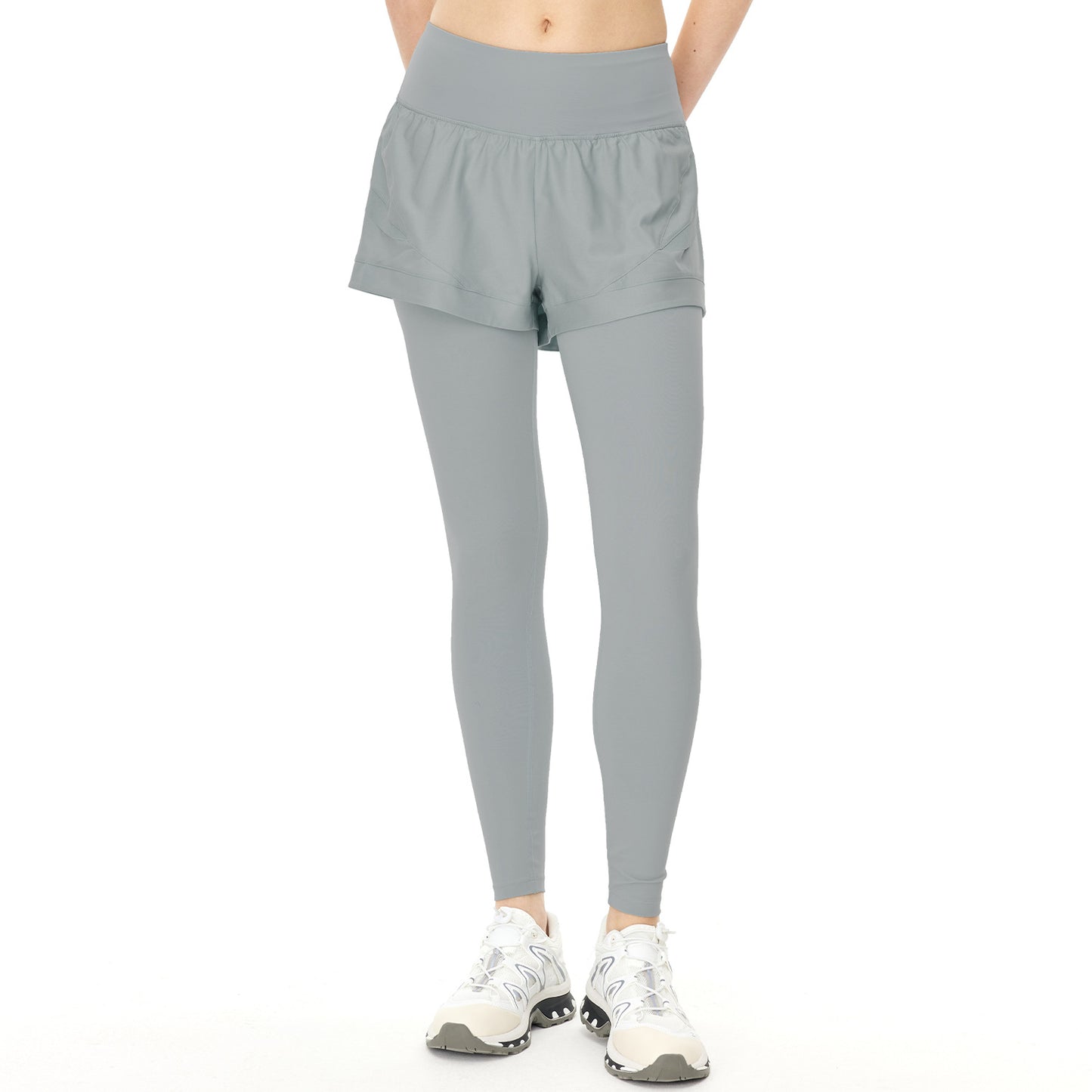 Nude Fake Two Yoga Legging Pants