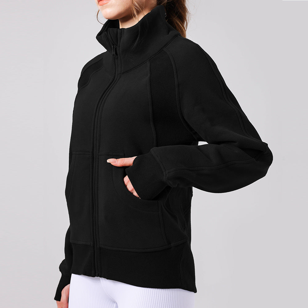 Long Sleeve Workout Suit Zipper Sports Jacket