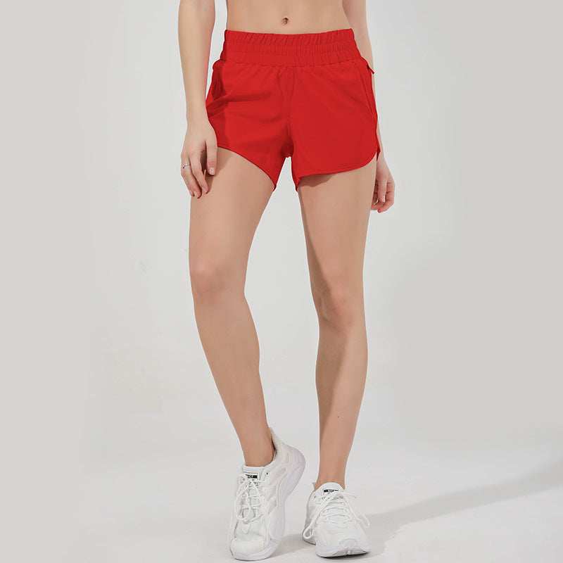 Double-layer Waisted Yoga Quick-drying Gym Shorts